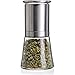 CHEFVANTAGE Sea Salt Grinder and Pepper Mill with Adjustable Ceramic Coarseness Dial - Stainless Steel