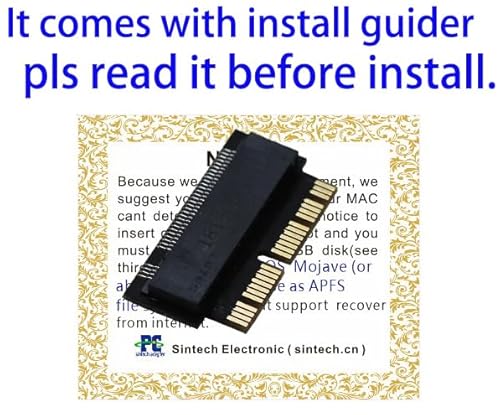 Sintech NGFF nVME SSD Adapter Card for Upgrade MacBook Air