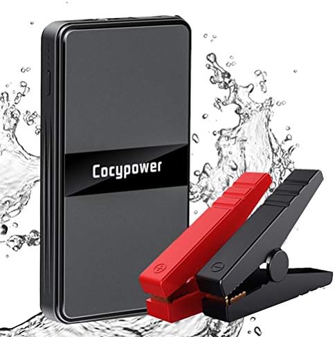 Carpow ジャンプスターター 12v車用 小型 8000mah エンジンスターター バッテリージャンプスターター ポータブル 非常用電源 Led応急ライトも搭載 スマホ Iphone Ipad タブレットなど緊急充電