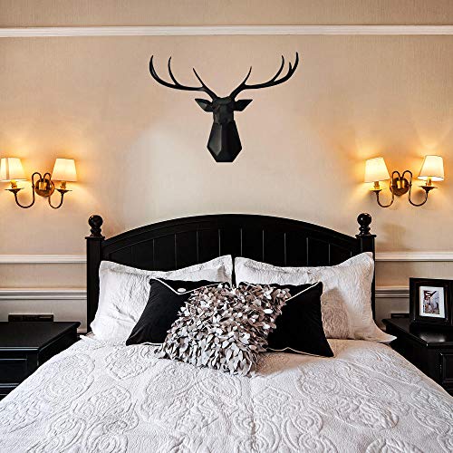 Deer Head Wall Decor 27.5 inch Faux Taxidermy Animal Mount, Geometry