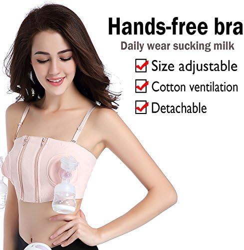 Simple Wishes Hands-Free Breastpump Bra, Pink, X-Small-Large (L,XL,XLL, PINK)
