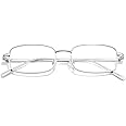 TJUTR Fashion Clear Glasses Non Prescription Fake Glasses for Women Blue Light Blocking Rectangle Metal Glasses Frame