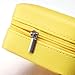 Vlando Small Travel Jewelry Box Organizer - Faux Leather Storage Case for Rings Earrings Necklace - Best Gifts Choice for Girls Women (Yellow)