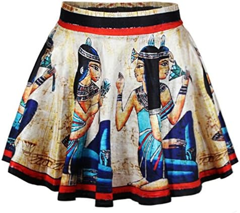 Women Girls Casual High Waist Stretch Waist Flared Pleated Mini Skirt Egypt