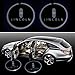ZOZ 2pcs Wireless No Drill Type LED Laser Car Door Light Welcome Projector Light Logo Ghost Shadow Emblems Magnet Sensor Easy Installing (Lincoln)