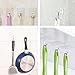 Hong fa 20 Pack Reusable Adhesive Hooks,Transparent Reusable Seamless Hooks No Scratch Hooks ,Waterproof and Oilproof,Transparent Bathroom Kitchen Key Wall Hook, Ceiling Hanger