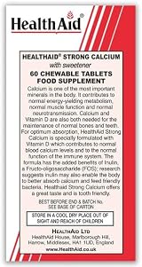 HealthAid Calcium 600mg Chewable 60 Tablets Vitamin D3 Lemon view 3