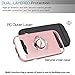 S3 Case,Galaxy S3 Phone Case with HD Screen Protector, YmhxcY 360 Degree Rotating Ring & Bracket Dual Layer Shock Bumper Cover for Samsung Galaxy S3 S III I9300 GS3 All Carriers-ZH Rose Gold