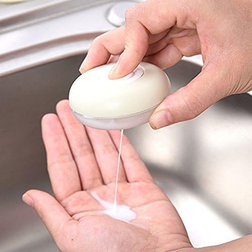 EoCot Travel Press Soap Box Dispenser Emulsion Bottle Hand Sanitizer Cartridge Khaki