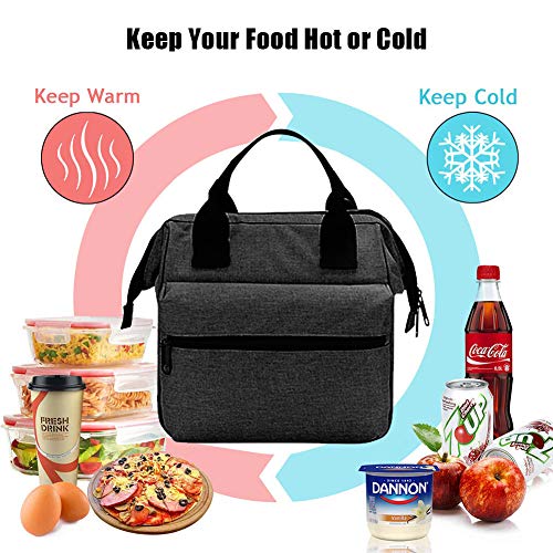 Srise Lunch Box Insulated Lunch Bag For Men and Women Meal Prep Lunch Tote Boxes - Thumbnail 4