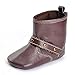 ESTAMICO Baby Boys' Cowboy PU Snow Boots Coffee US 5