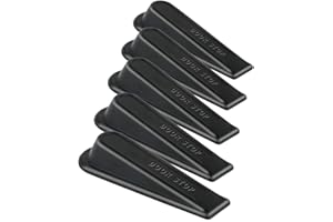 KCTIN Rubber Doorstopper Wedge Suitable for All Floors Non-Scratching and Anti-Slip Design (5 Packs)