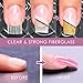 100pcs Fiberglass Nail Extensions Silk Wrap with 5 Pinching Clamps | For Use with Nail Art Equipment UV Gel Tool Base Top Coat