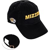 Desert Cactus University of Missouri Baseball Hat Mizzou Tigers Brimmed Embroidered Hats Cap Adjustable Cloth Strap Adult (Style F1) Black