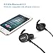 Bluetooth Headphones, Luxsure Lightweight AX8 V4.1 Wireless Sport Stereo In-Ear Noise Cancelling Sweatproof Headset with APT-X/Mic for iPhone 7 Galaxy S7 and Android Phones (Black)