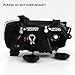 AKKON - For 2012-16 Chevy Sonic Driver Side Only Halogen Headlight Assembly Black Housing Clear Lens