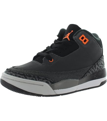 Amazon.com | Jordan Little Kid's 3 Retro Black/Green Glow-Wolf