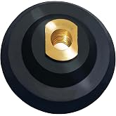 ComeFloor Rubber Backer Pad 4" Hook and Loop Rubber Backing Pad for Countertop Wet Dry Polishing - Arbor 5/8" 11, 4 Inch