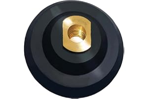 ComeFloor Rubber Backer Pad 4" Hook and Loop Rubber Backing Pad for Countertop Wet Dry Polishing - Arbor 5/8" 11, 4 Inch