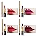 CCbeauty Lip Liner and Lipstick Set of 8 Matte Nude Colors Waterproof Long Lasting Makeup Lipstick Lip Liner Pencil for Women