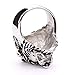 JDZ Amulets Men's Heavy Metal Gothic Lion Head Stainless Steel Biker Ring Jewelry