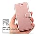 iPhone 7 Leather Wallet Case - SOWOKO Ultra Slim iPhone 7 Flip Cover Credit Card Slots Protective Case with Magnetic Closure for Apple iPhone 7 (2016) - Rose Gold