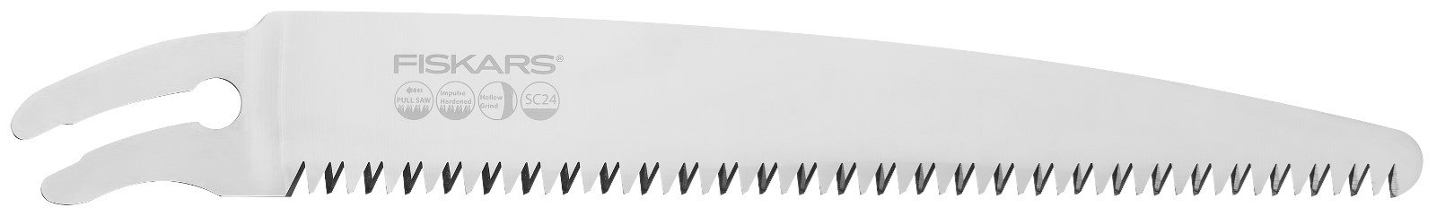Fiskars Straight replacement blade (SC24), For professional pruning saw SW-330 and SW-240, Spade Length: 24 cm, High Steel, 1020196