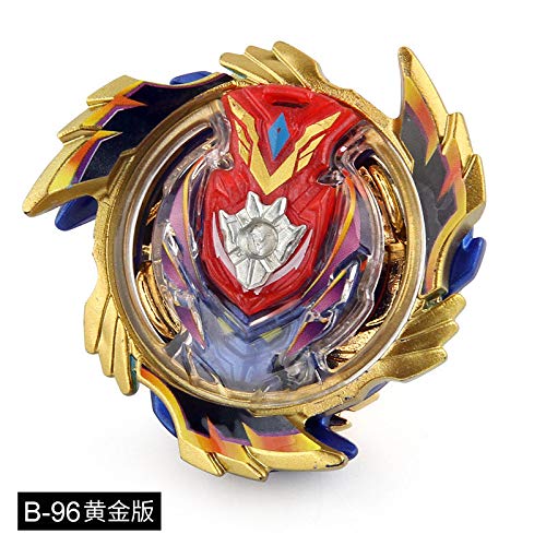 Kids Toy Battle Tops Bey Gyro GOLD-B96 Strike GOD Valkyrie.Mugen Power Handle Launcher Starter