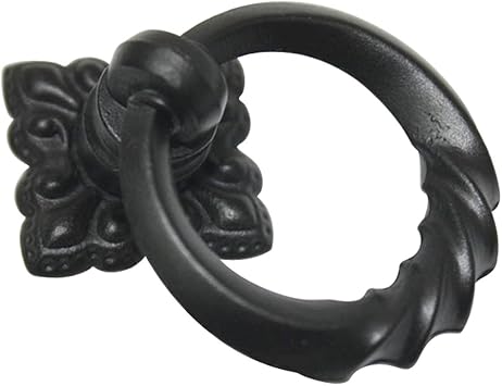 Jc Handle Black 35mm Drop Ring Knobs Dresser Chest Cabinet Drawer