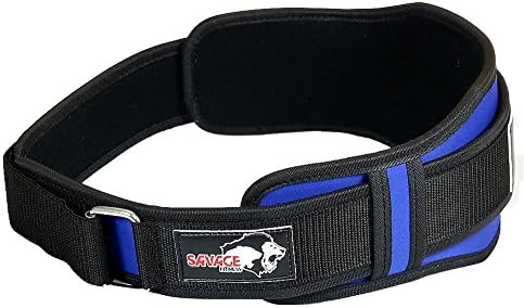 Savage Fitness Weightlifting Belt - Durable - Very Comfortable To Use - Back Support - Crossfit - Olympic Belt - Power Lifting - Fit Weightlifting Belt - Squats - Deadlifts - Secure Velcro Strap