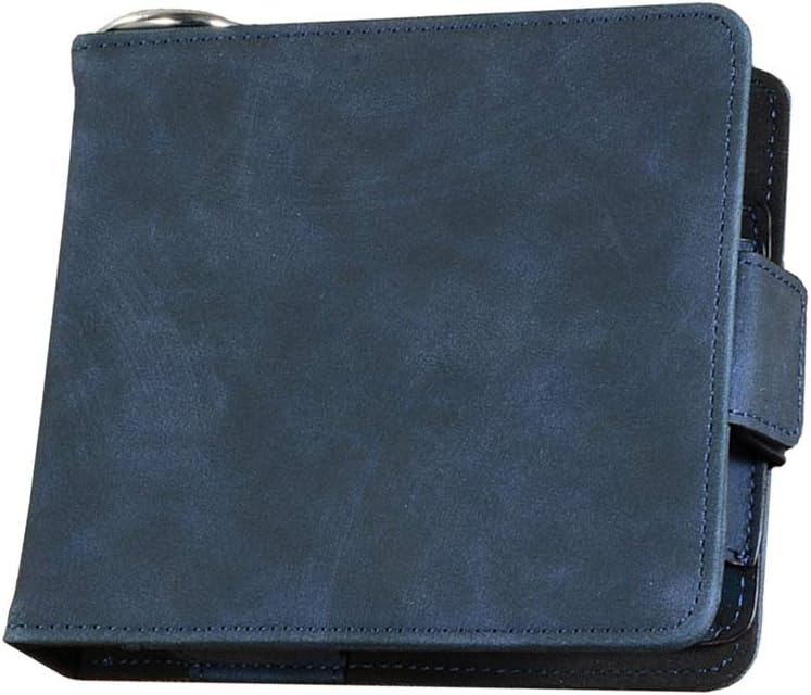 Large PU Leather Case for IQOS 3.0 with Magnetic Cover (Frosted Blue)