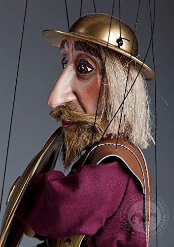 Don Quichote Marionette - Czech Handmade String Puppet - Thumbnail 2