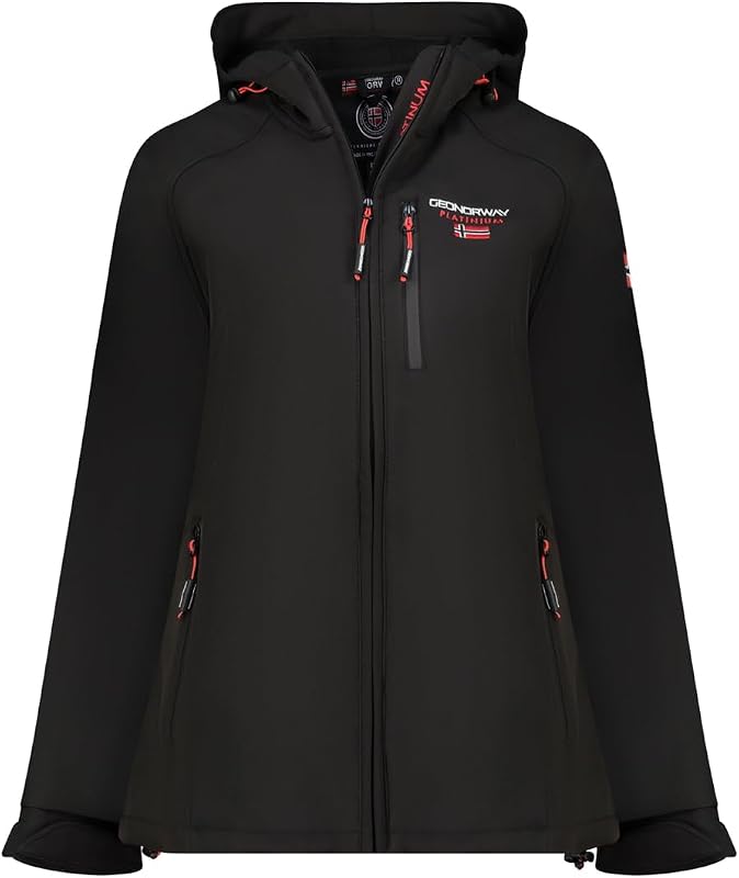 Tacerama_Lady Softshell Mujer, Negro, M
