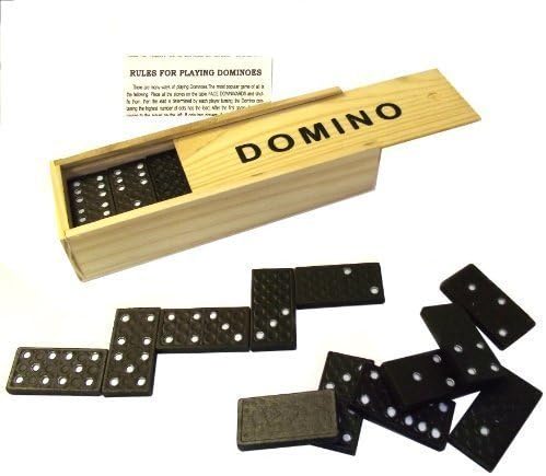 Dominoes Set in a Wooden Box