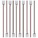 LightingWill 10pcs Pack Strip Wire Solderless Snap Down 2Pin Conductor LED Strip Connector for 8mm Wide 3528 2835 Single Color Flex LED Strips