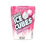 ICE BREAKERS ICE CUBES Chewing Gum, Bubble Freeze Flavor, Sugar Free, 40 Piece Cube Pack Container