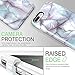 AknaCase Case Compatible with iPhone 8 Plus & 7 Plus, Flexible Silicon Cover with Shining Sliver Marble (416-U.S)