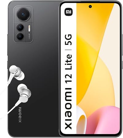 XIAOMI 12 Lite 5G 6.55" 120Hz AMOLED 108MP Camera 67W Charge 8+128GB Black