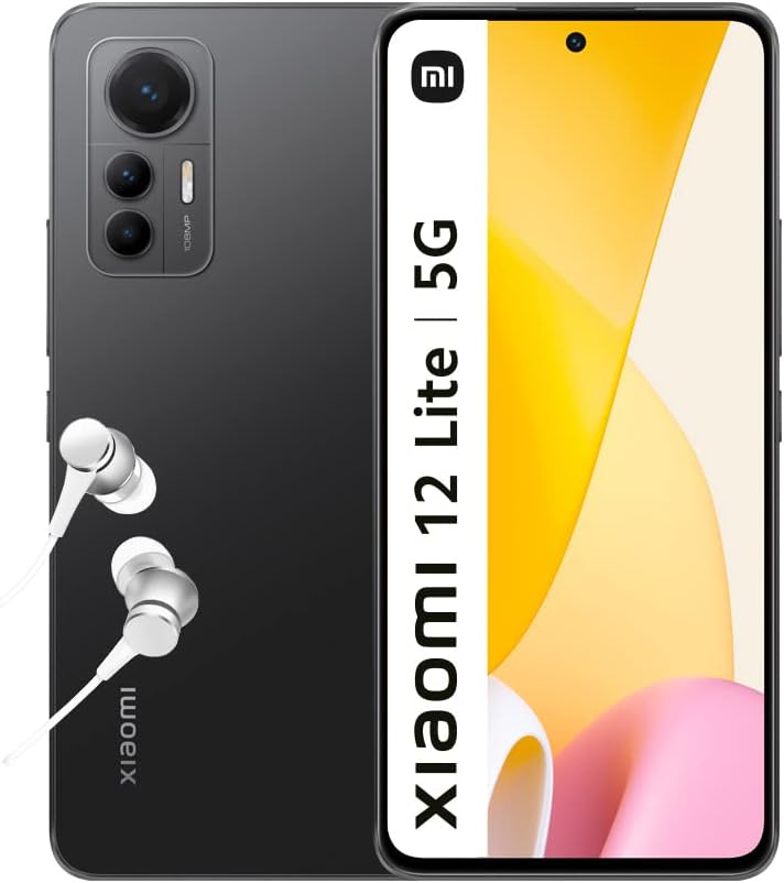 XIAOMI 12 Lite 5G 6.55" 120Hz AMOLED 108MP Camera 67W Charge 8+128GB Black