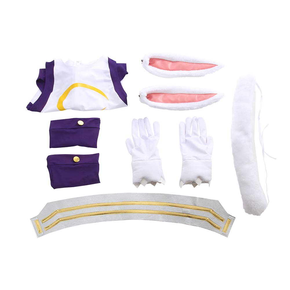 CR ROLECOS BNHA Miruko Cosplay Costume MHA Rabbit Hero Mirko Bunny Bodysuit Costume