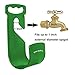 Yardsky Green Garden Hose Holder Wall Mount Durble Hanger Plastic Hook for Expandable Water Hose (Pack of 2)