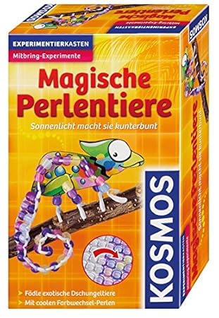 KOSMOS 657420 - Magische Perlentiere, Sonnenlicht macht sie kunterbunt, Basteln und Experimentieren in einem, Experimentierse