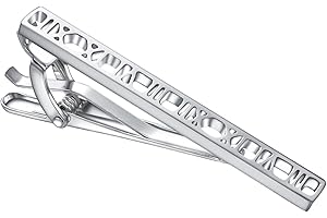 RunootPR Tie Clip for Men 2.4" Simple Tie Bar Business Fathers Day Wedding Birthday Jewelry Gift