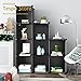 Tespo 9-Cube Modular DIY Storage Cube Organizer 4 Tier Shelving Bookcase Cabinet