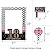 Big Dot of Happiness Chic 18th Birthday - Pink, Black and Gold - Birthday Party Selfie Photo Booth Picture Frame & Props - Printed on Sturdy Material
