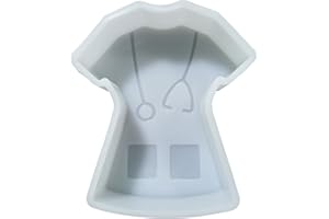 【300+ Design Optional】Fuehbur Nurse Doctor Scrub Shirt Freshie Mold-Scrub Car Freshie Mold-Silicone Freshie Mold-Aroma Beads Mold-Scented Candle Mold-Epoxy Resin Soap Mould Oven Safe