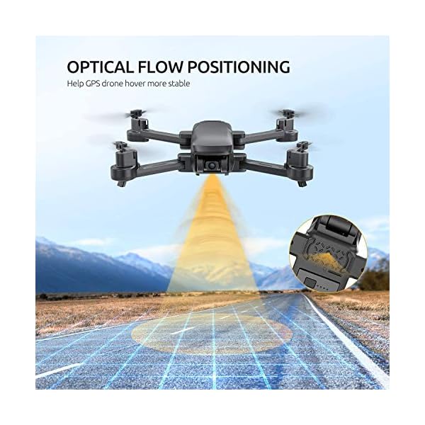 Tomzon D30 GPS Drohne mit 4K Kamera, 5G FPV Drohne, Faltbarer Drohne, Optischer Positionierung, 17min Flugzeit… – Bild 6