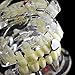 Silver Tone Single Cap Grillz Plain Canine K9 Bling Tooth Hip Hop Grill Slug