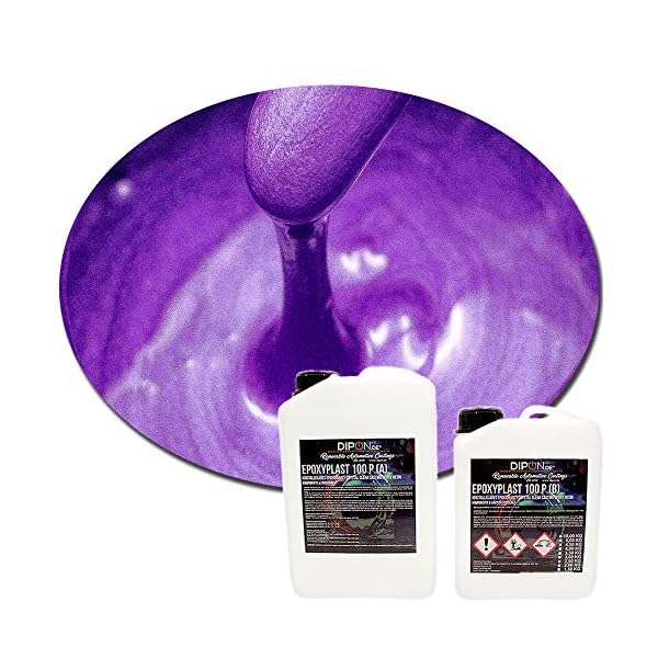 2K Epoxidharz Metallic Effekt Set Epoxyplast 100 P GRAPE SODA PEARL Perlglanzeffekt Glitter für Bodenbeschichtung…