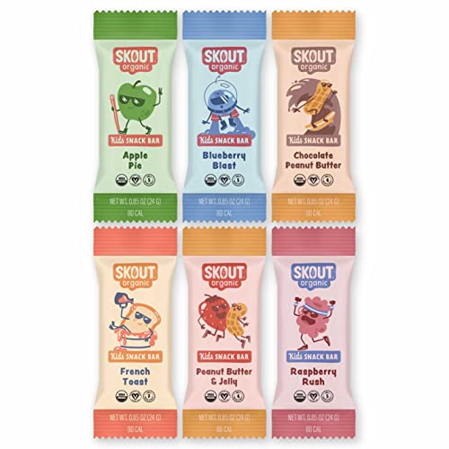 Skout Organic Kids Snack Bar Variety Pack (36 Pack) Organic Kids